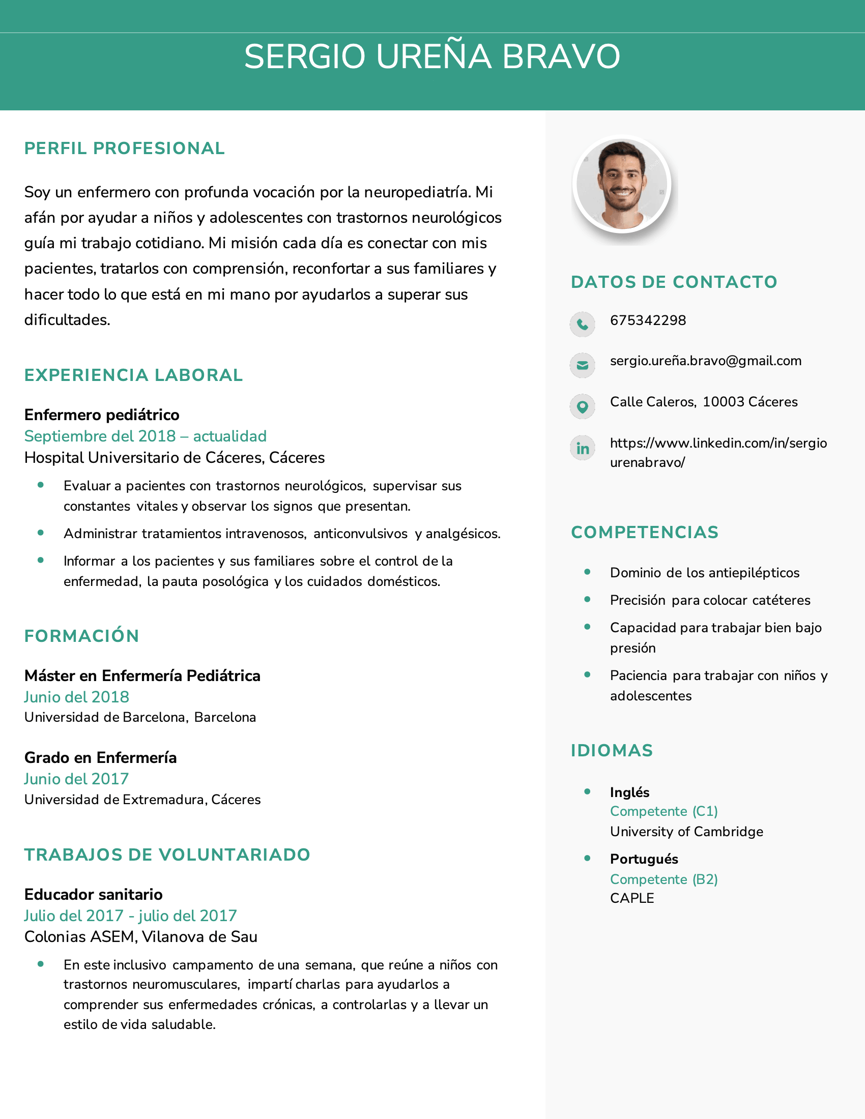 Majestic CV template