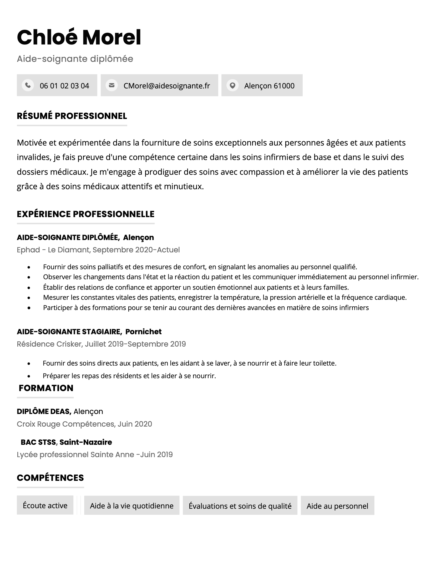 Advanced CV template