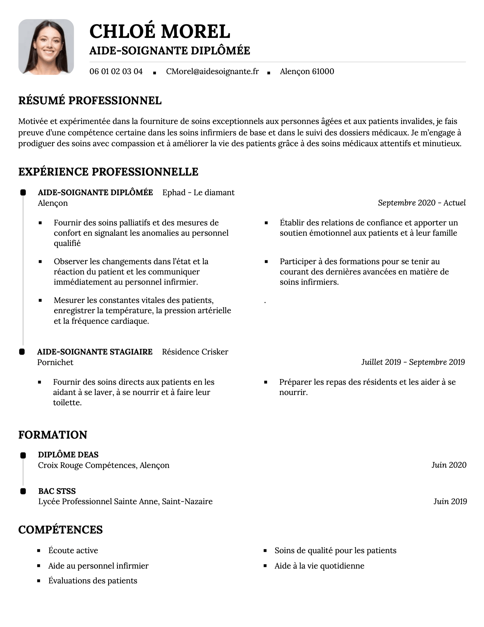 Classic CV template