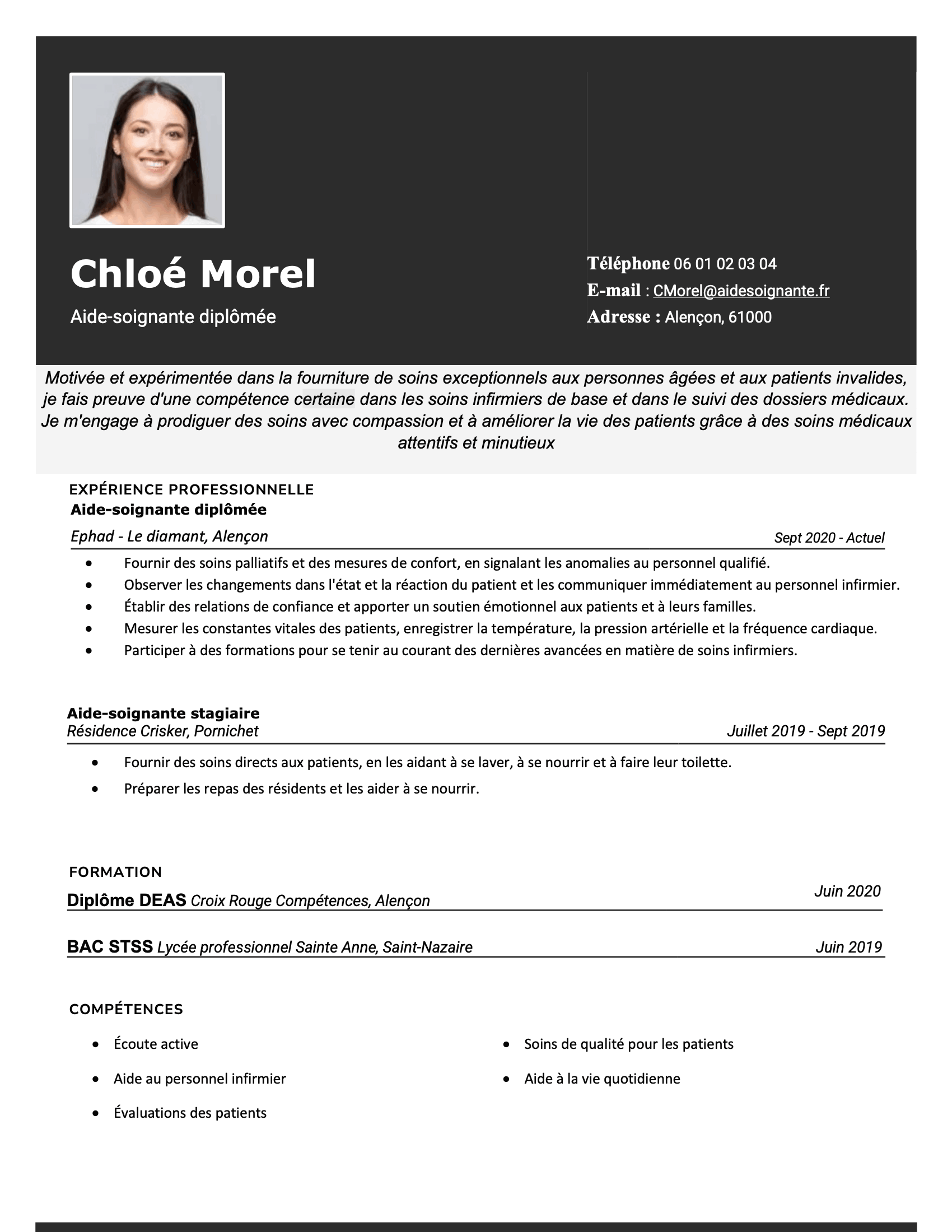 Majestic CV template