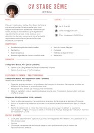CV Stage 3 me Mod le Et Exemple CV Stage 3 me Mod le Et Exemple