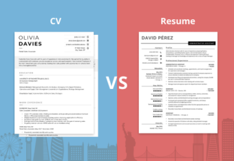 Featured image for CV vs resume page.