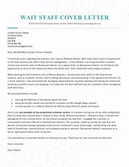 Waitress Cover Letter Example Template Free Download 