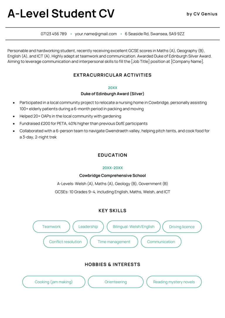 5 CV Examples for Students in 2024 (& Free Template)