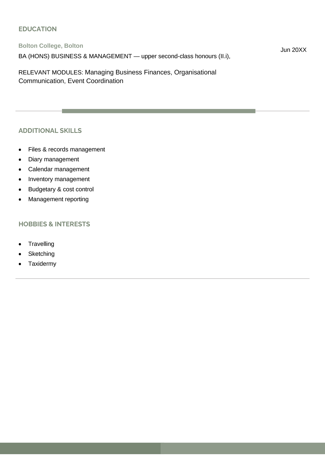 Administrator CV Example, Template, & Writing Guide for 2025