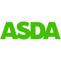 The light-green-and-white logo of Asda, the UK's third largest supermarket chain, owned by the US company Walmart.