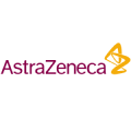 The purple-and-orange logo of AstraZeneca, a UK–Swedish multinational pharmaceutical and biotech firm that developed one of the first COVID-19 vaccines.