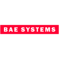 The red-and-white logo of BAE systems, a British multinational arms, security, and aerospace company.
