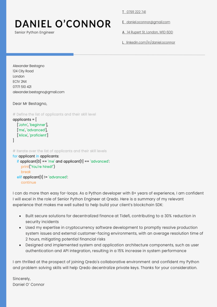 The 5 Best Cover Letters Examples to Follow in 2024