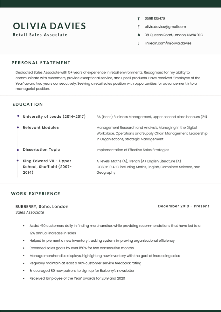 Basic & Simple Cv Templates To Download For Free