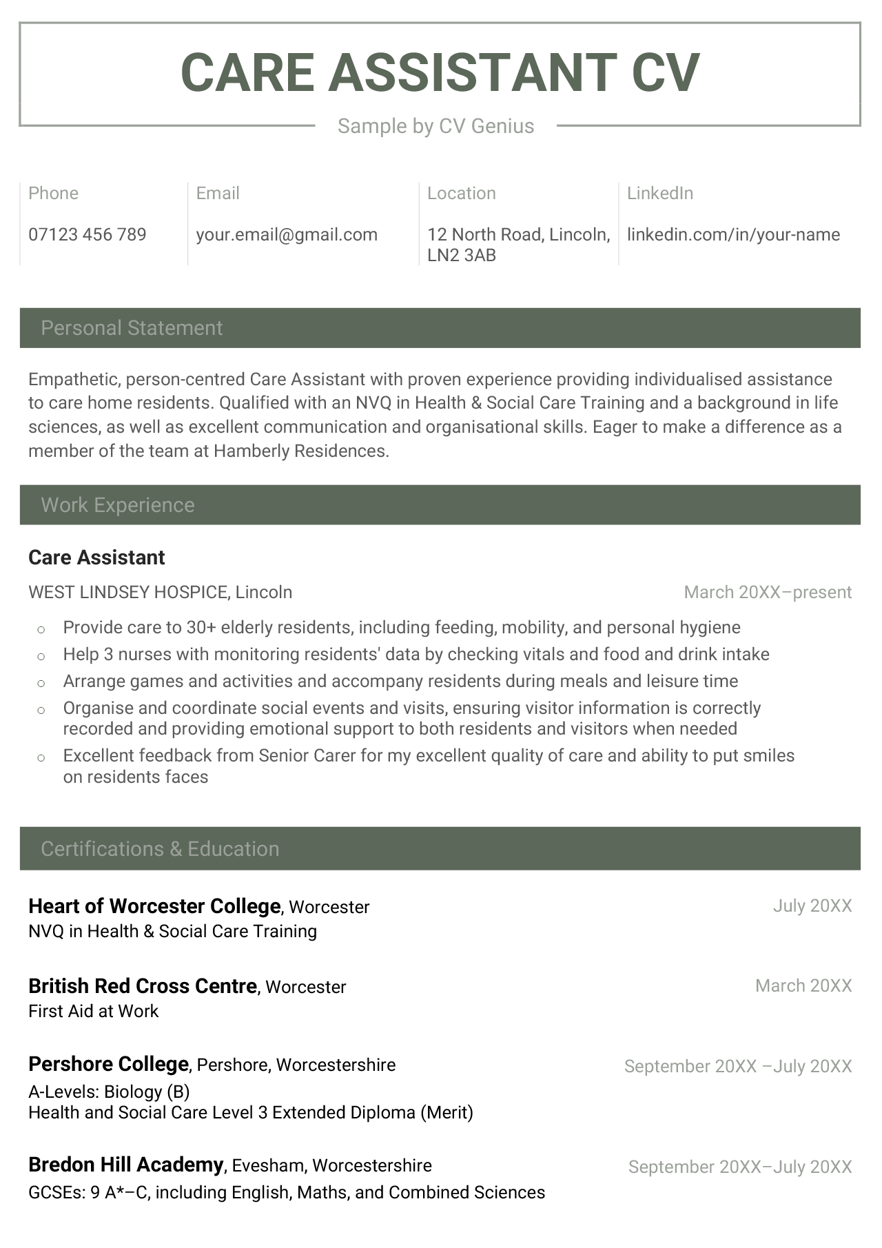 How Do I Write A Cv For My First Job With No Experience