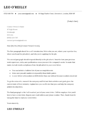 Cover Letter Template: 39+ UK Templates [Free to Download]