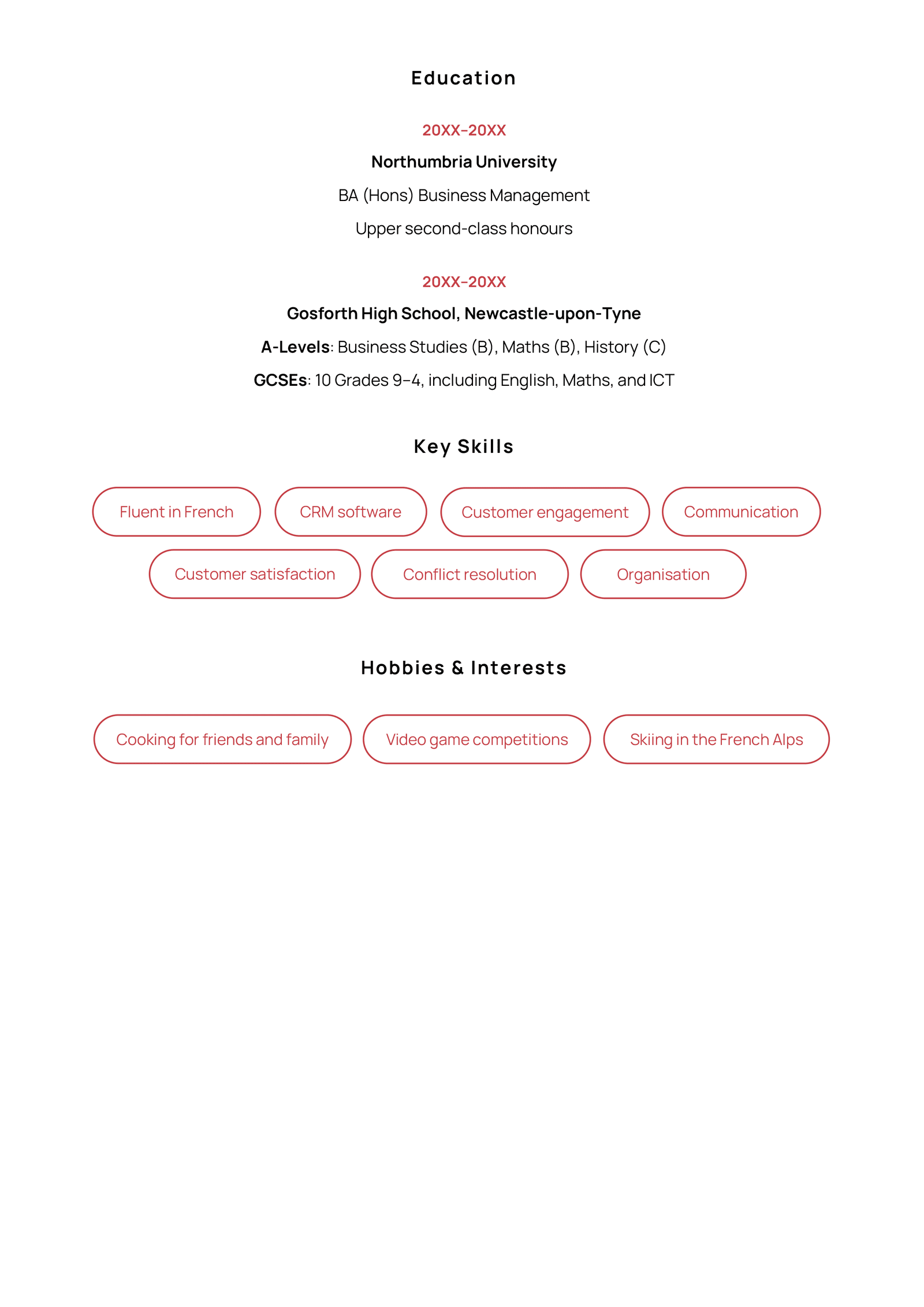 Customer Service Advisor Cv Example And Guide 8012