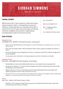 An example of a CV template you can download in Word in mere minutes by using a high-quality CV maker.