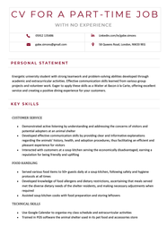 CV For A Part Time Job Examples How To Write