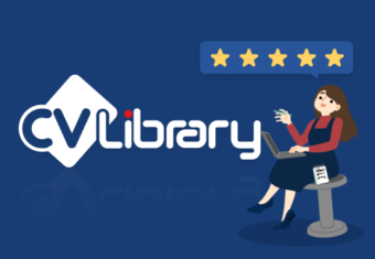 A featured image showing a person sitting on a seat next to a CV Library logo.