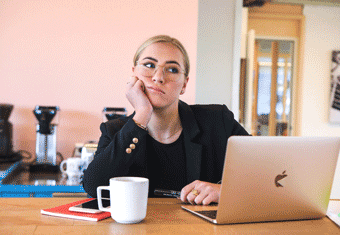 A job hunter looks unimpressed with CV Library's features.