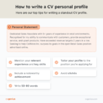 CV Personal Profile Examples + Writing Guide