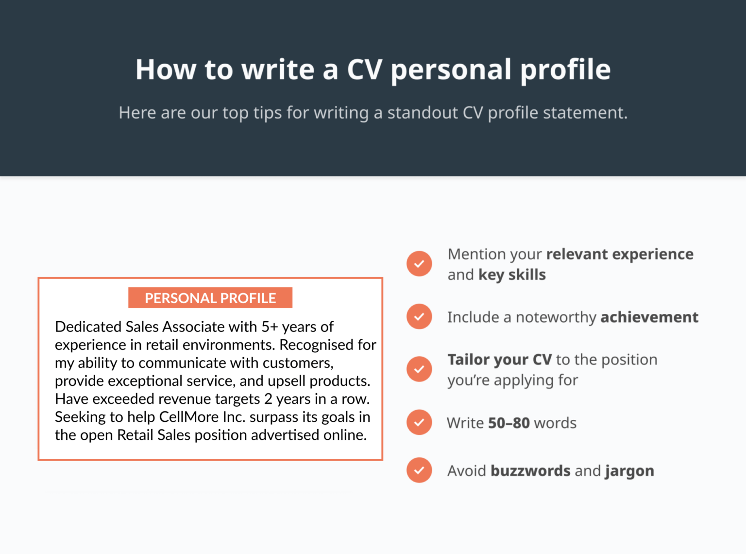 14 CV Personal Profile Examples & How to Write