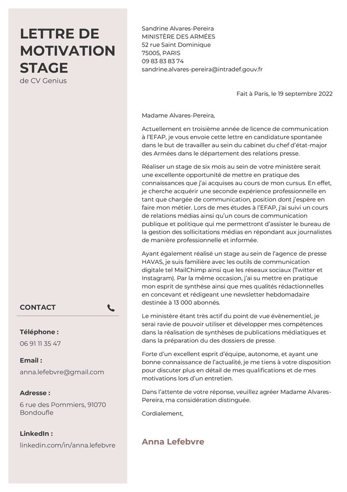 Exemples De Lettre De Motivation G n rale WQXDEO Exemples De Lettre De Motivation G n rale WQXDEO