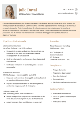 Le modèle LibreOffice Giverny en marron