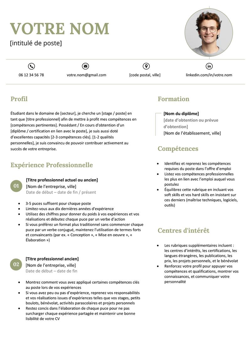 Modèles et exemples CV PDF + conseils