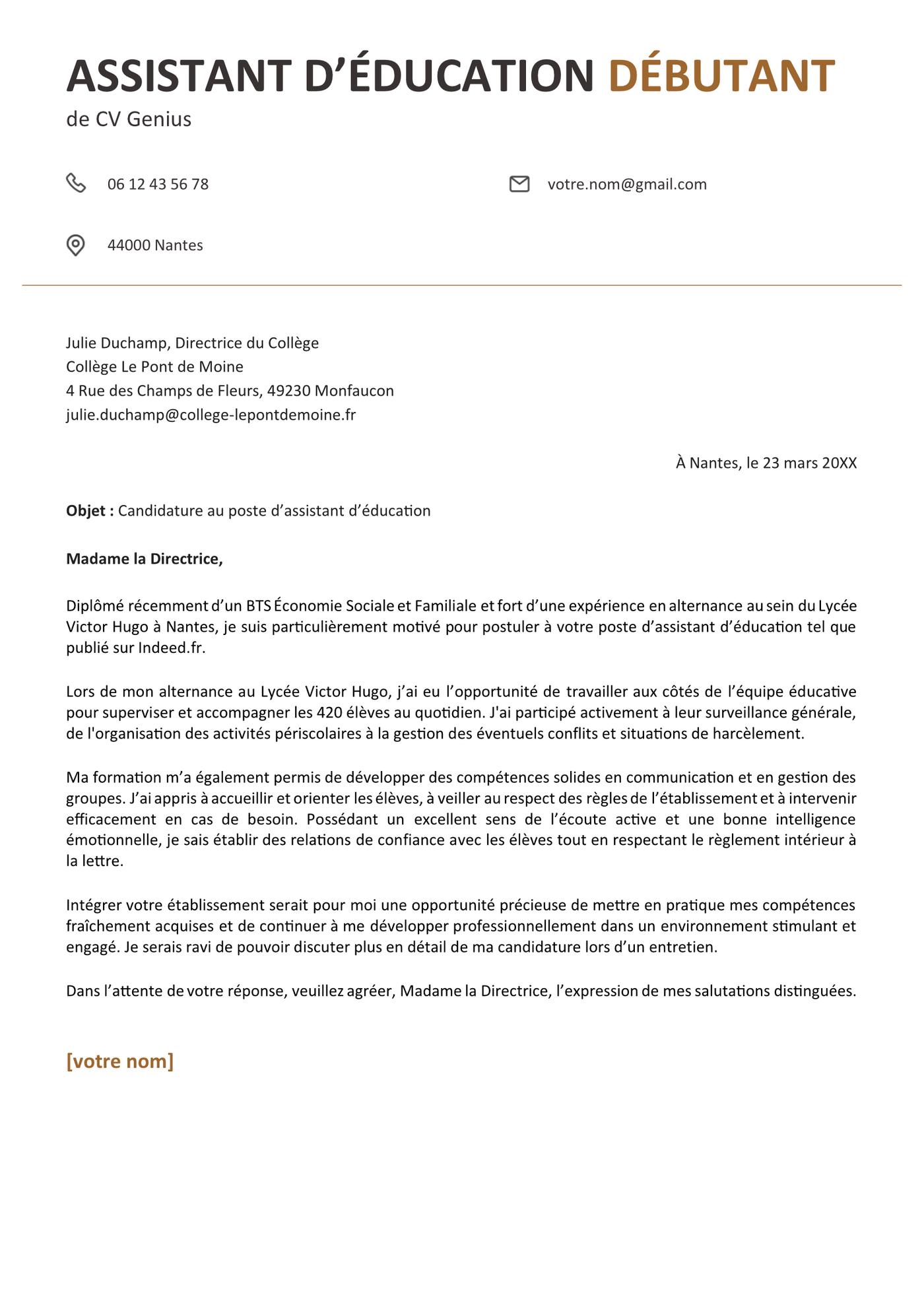 exemple d