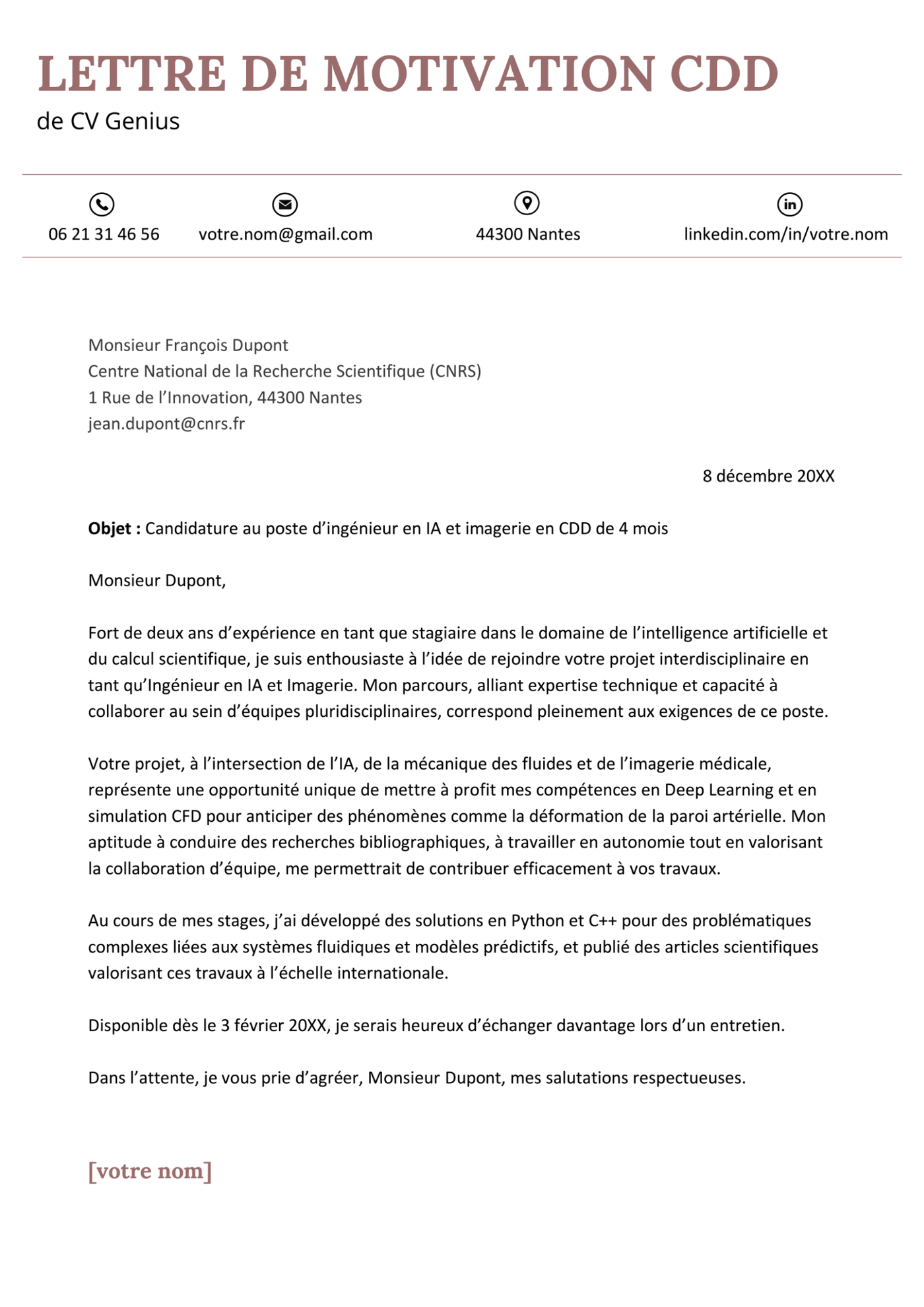 un exemple d