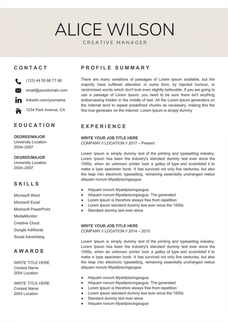 12 Great Google Docs CV Templates for UK Job Applicants