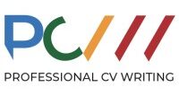 The logo of PCVW Professional CV Writing, with the abbreviated company name written in four colours.