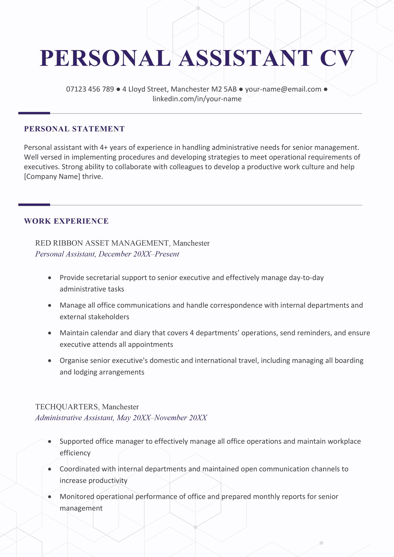 personal-assistant-cv-example-writing-guide