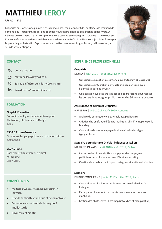 Pr sentation De CV Les Exemples Suivre Pr sentation De CV Les Exemples Suivre