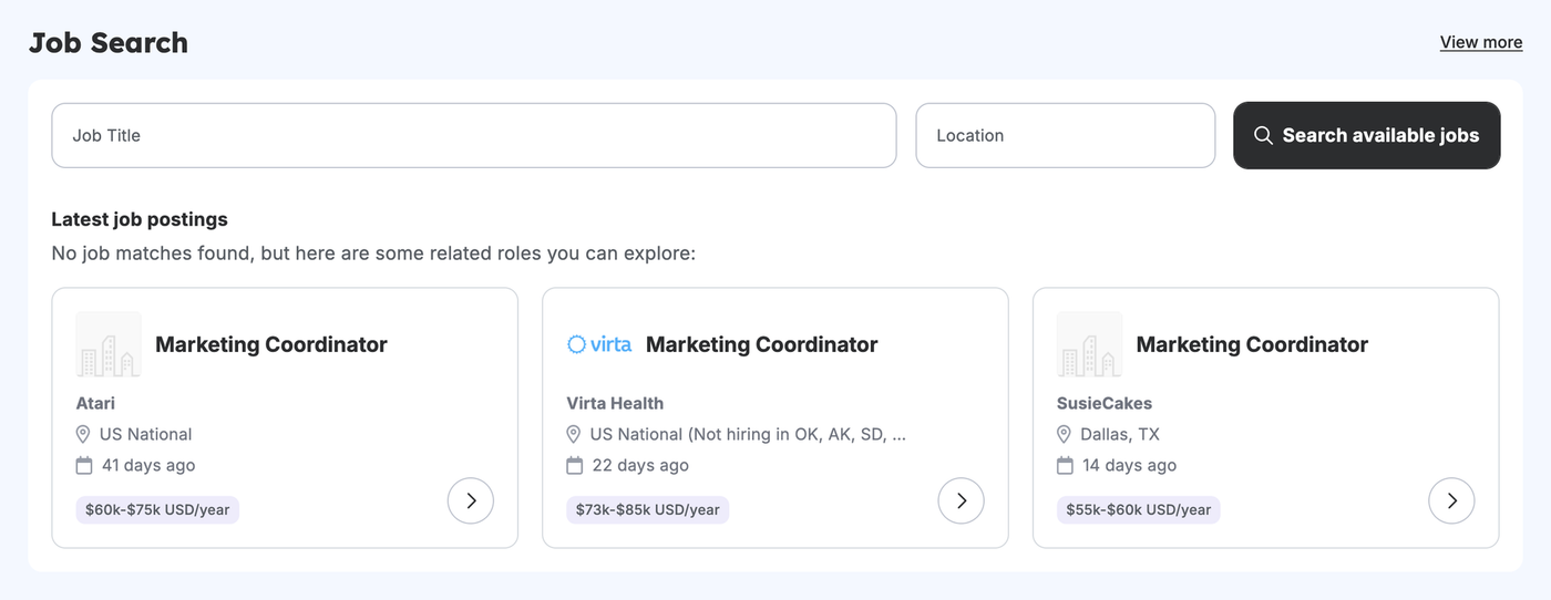 The Resume Genius job board.