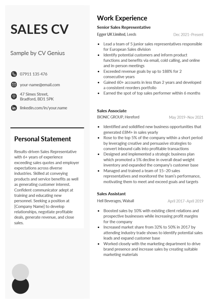 6+ Creative CV Templates to Download Free for UK Jobs