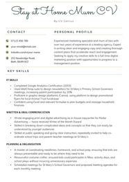Stay At Home Mum CV Example Tips Template Download 
