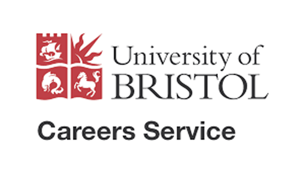 The logo of the University of Bristol's Career Services, which features four quadrants: a ship, a ray of sun, a dolphin, and a horse.