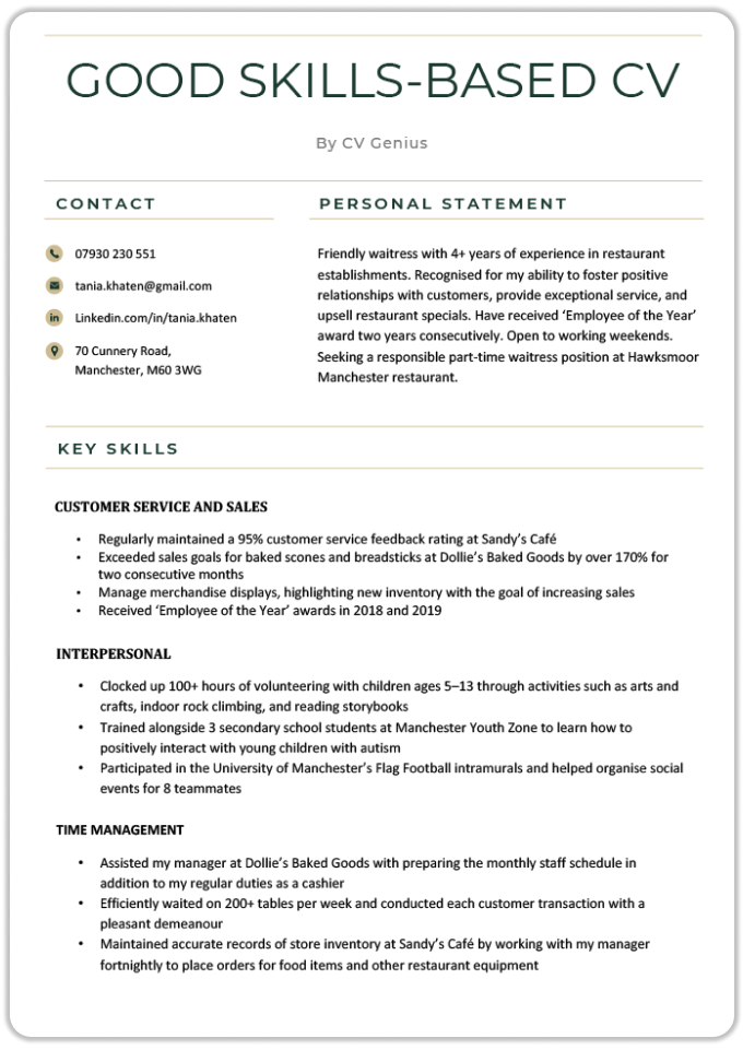 This is what a GOOD resume should look like